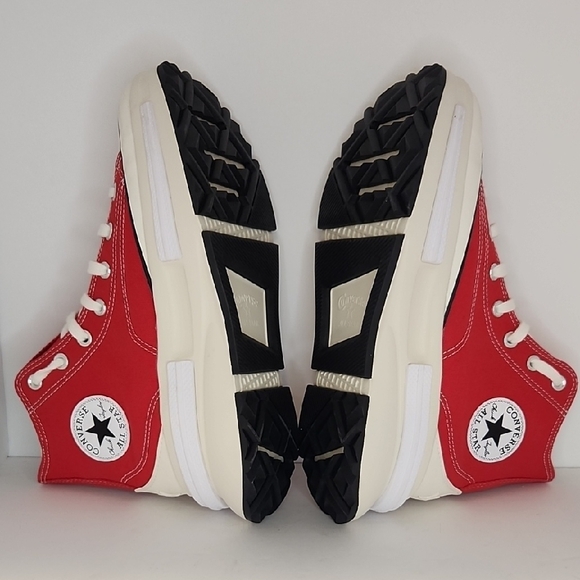 Converse Women's Bold Red High-Tops - Picture 5 of 7